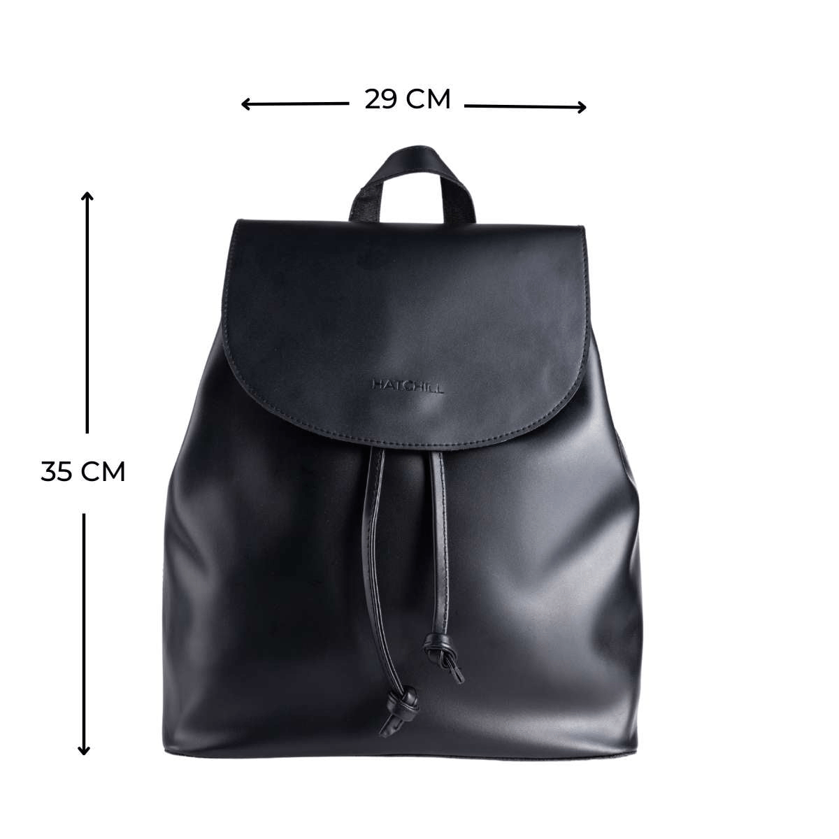 Leather backpack - Black - Hatchill