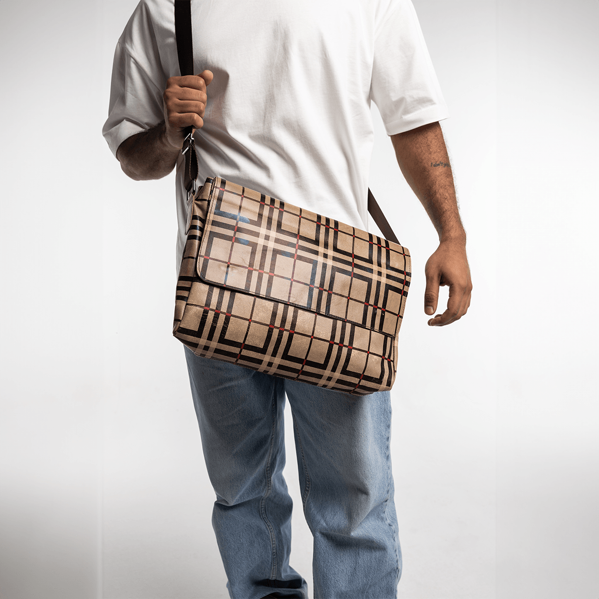 Leather Everyday bag - Almond - Hatchill Main image