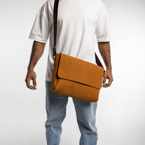 Leather Everyday bag - Tiger Eye - Hatchill