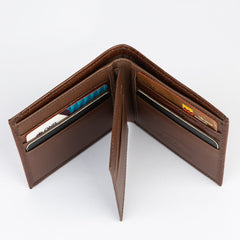 Leather Wallet - Dark Brown - Crocodile pattern - Hatchill
