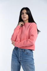 Long Sleeve Crop Top - Coral Pink - Hatchill
