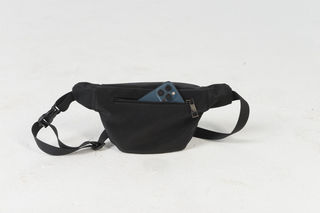 Minimalist Black Fanny bag - Hatchill