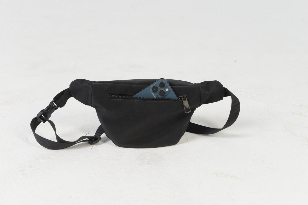 Minimalist Black Fanny bag - Hatchill