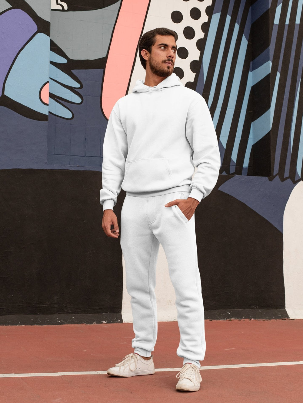 Oversize Plain White Hoodie - Hatchill