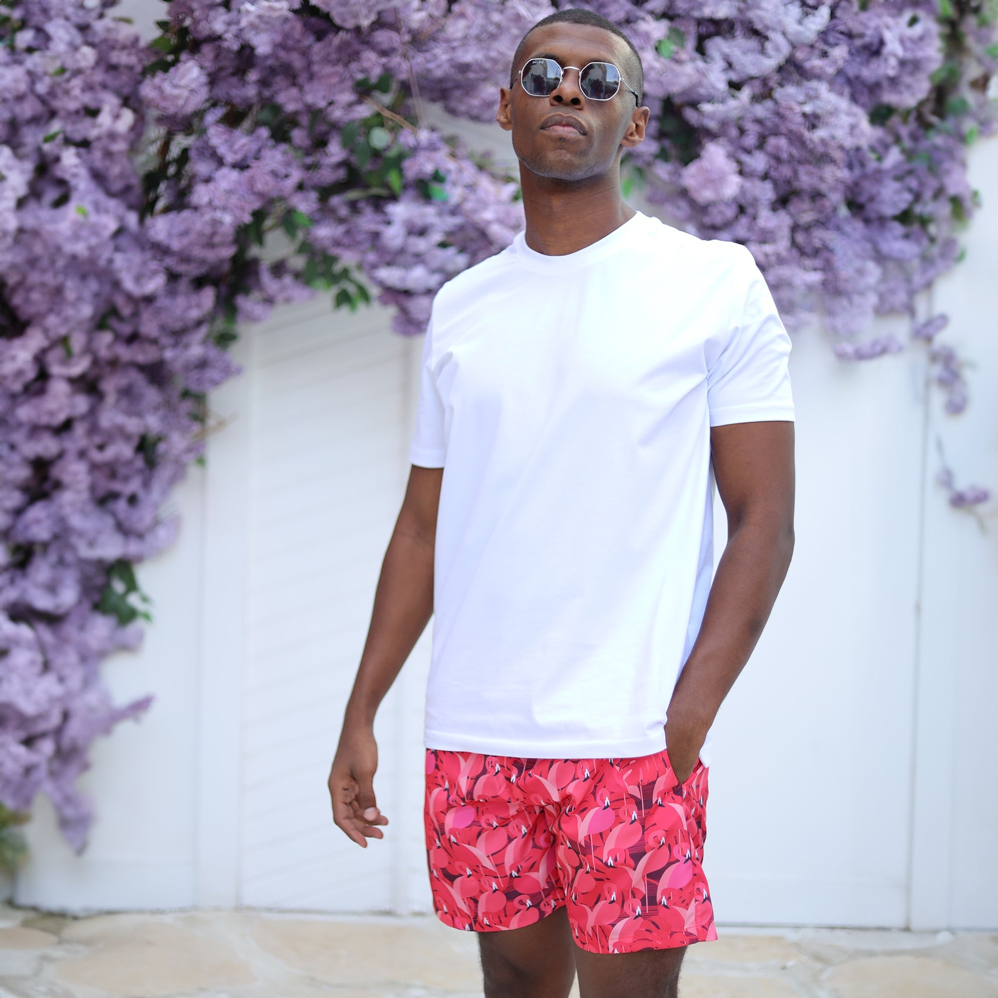 Red Flamingo Swim-shorts Secondary image