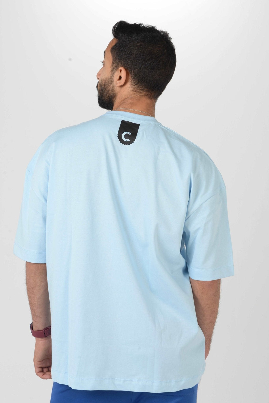 Sky Blue Oversized Tee Shirt - Hatchill