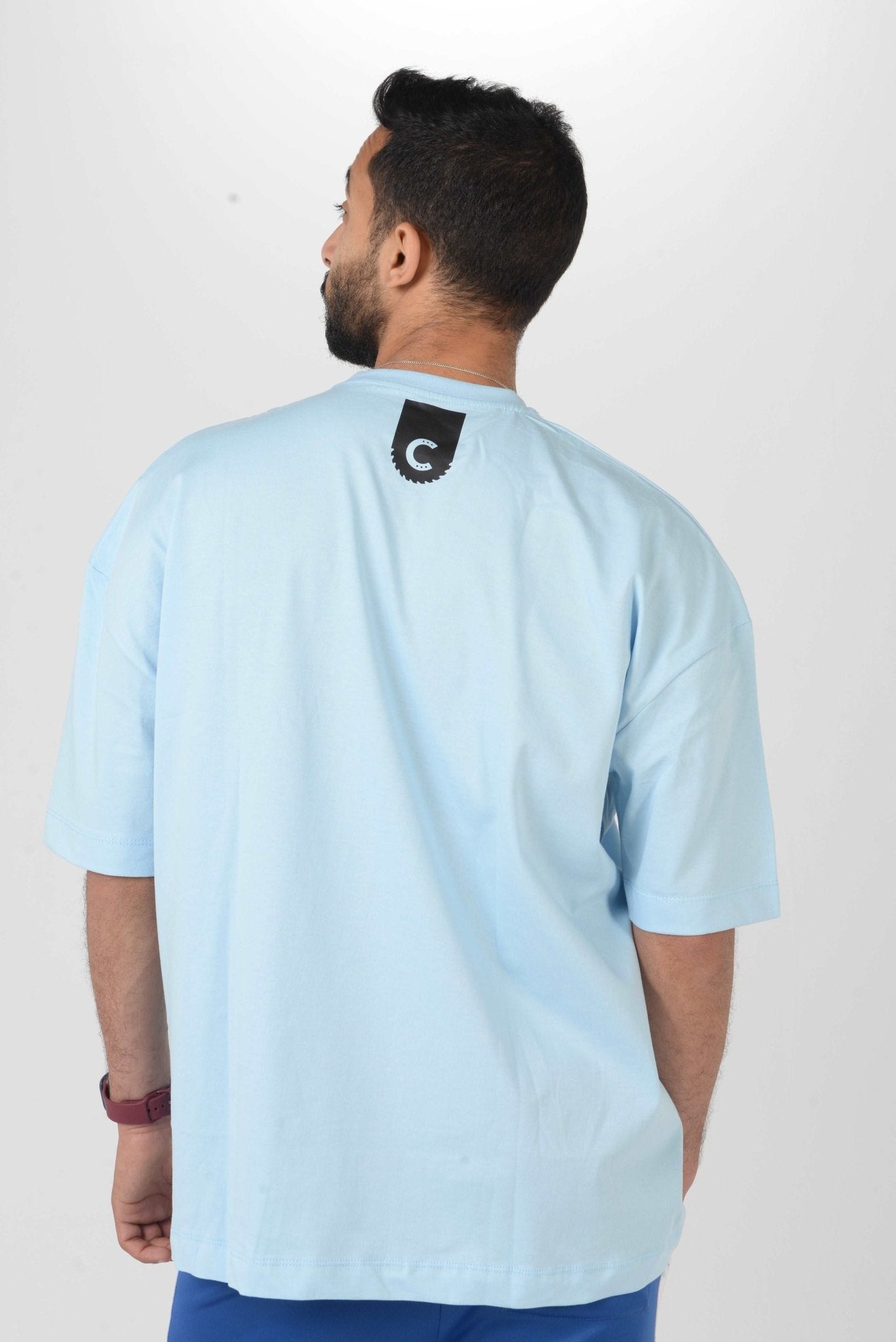 Sky Blue Oversized Tee Shirt - Hatchill
