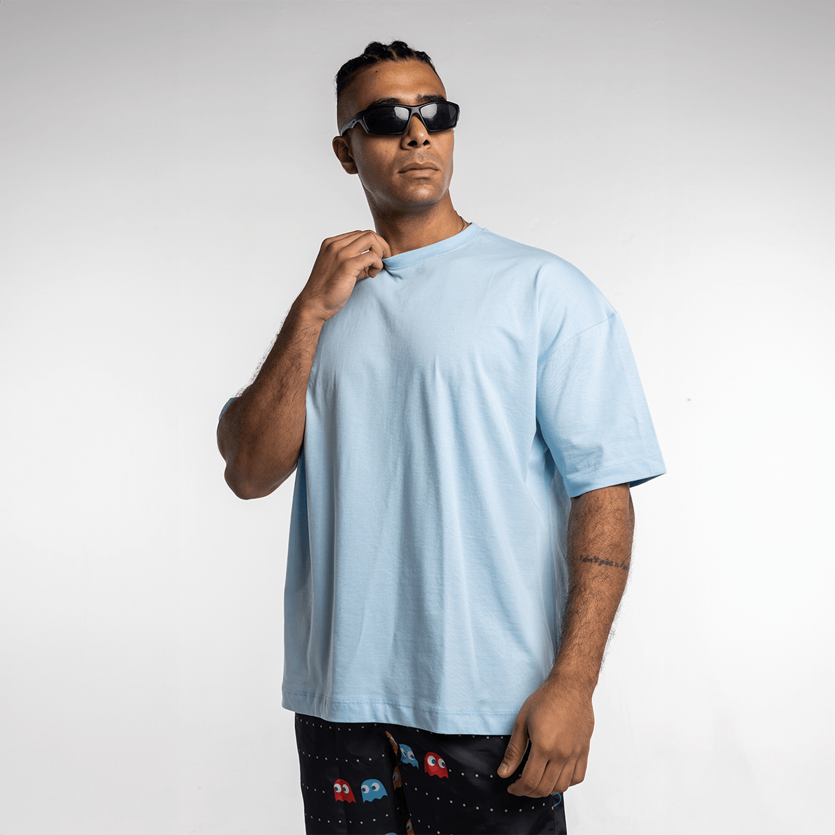 Sky Blue Oversized Tee Shirt Secondary image