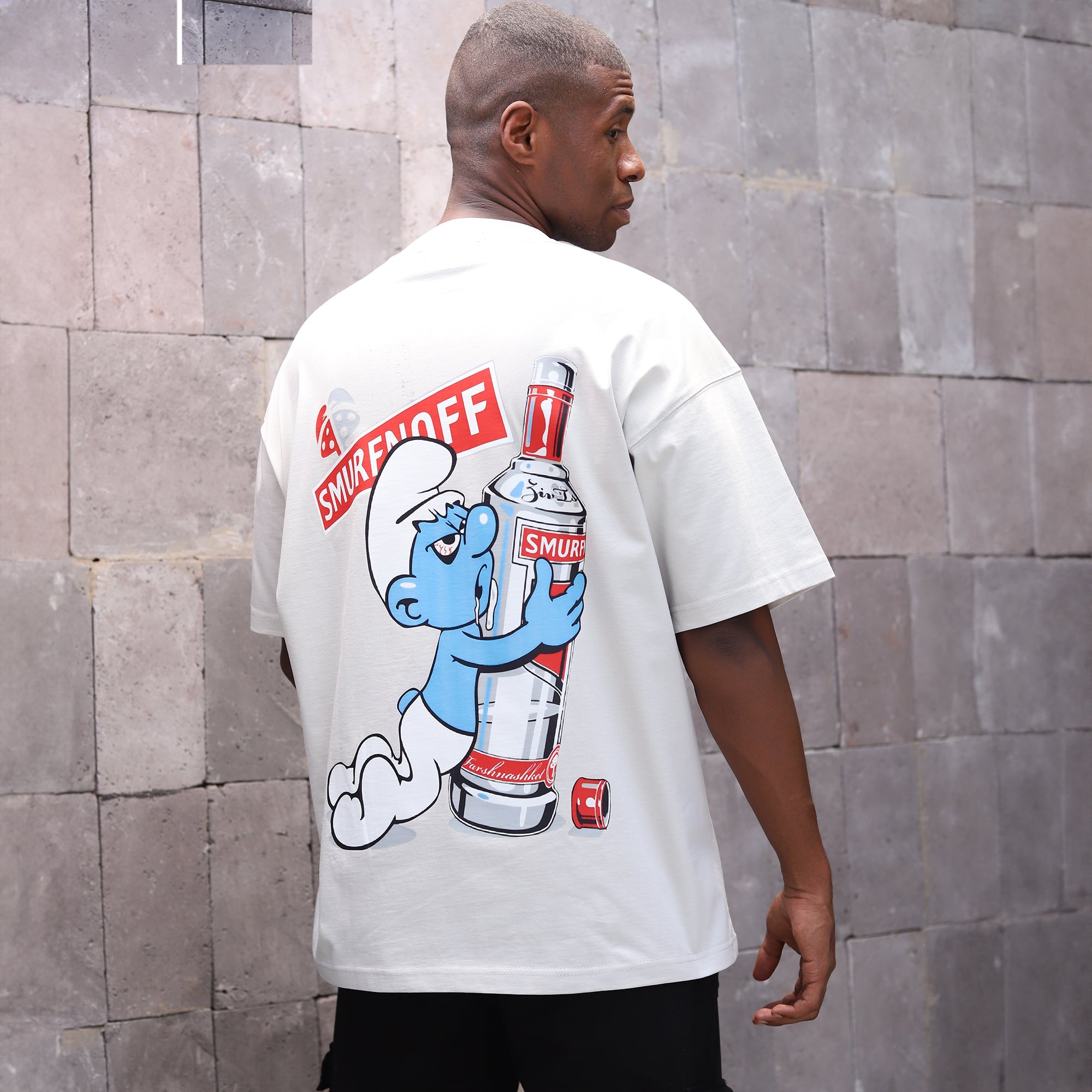 Smurenoof - Grey Oversized Tee Shirt - Hatchill Main image