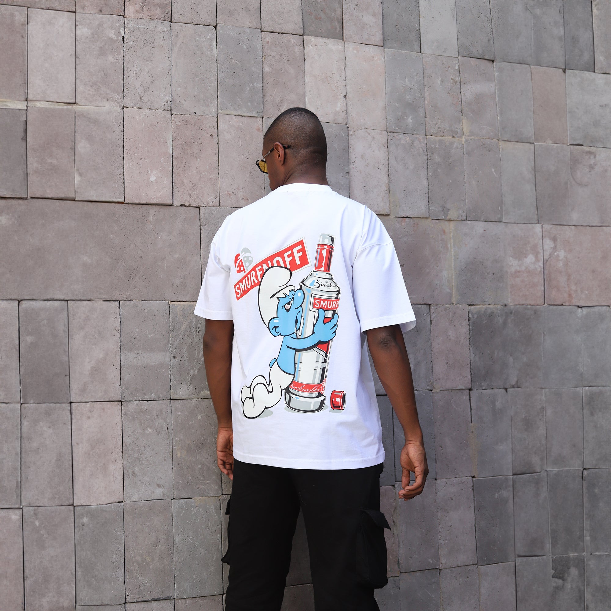 Smurenoof - White Oversized Tee Shirt - Hatchill Main image