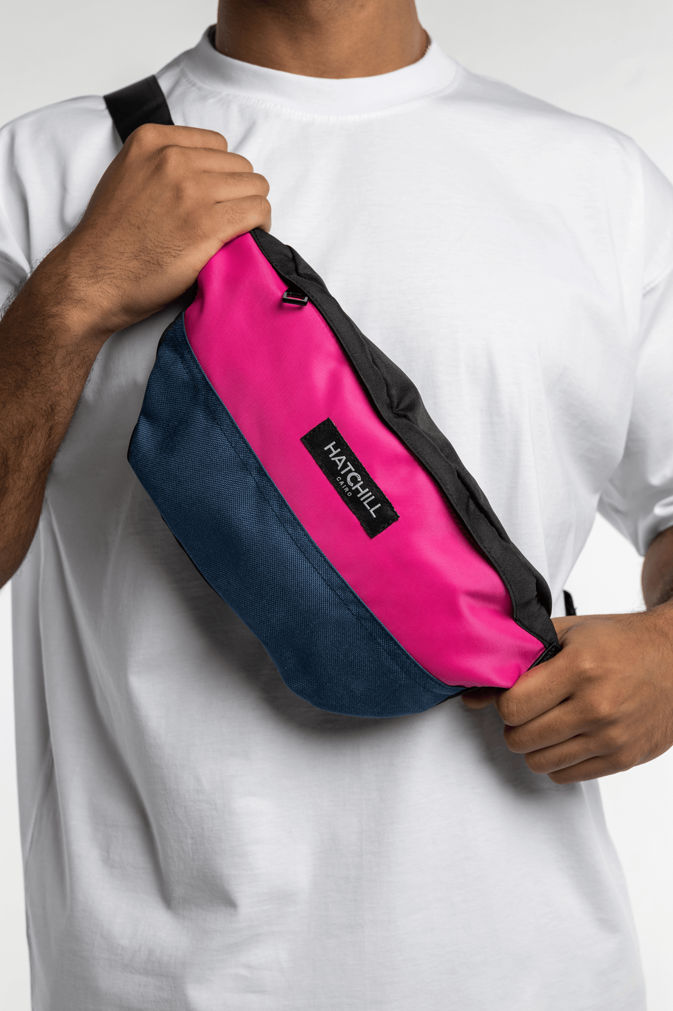 The Evo Waist bag - Rosa x Dark Blue - Hatchill Main image